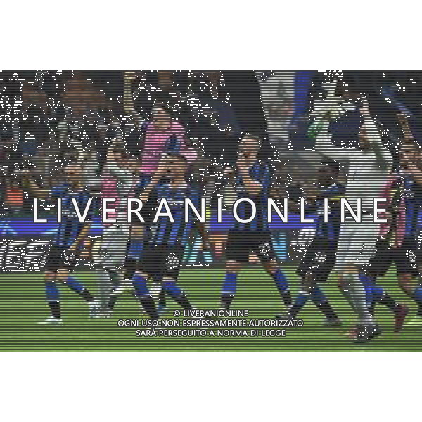 Milano 23-10-2019 Stadio Giuseppe Meazza - San Siro UEFA Champions League - fase a gironi 3° giornata gruppo F Inter vs Borussia Dortmund nella foto esultanza finale Inter foto Roberto Garavaglia - ag. Aldo Liverani sas