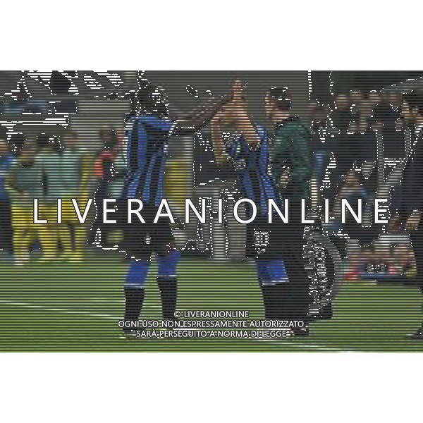 Milano 23-10-2019 Stadio Giuseppe Meazza - San Siro UEFA Champions League - fase a gironi 3° giornata gruppo F Inter vs Borussia Dortmund nella foto la sostituzione tra Romelu Lukaku (Inter) SX e Sebastiano Esposito (Inter) DX foto Roberto Garavaglia - ag. Aldo Liverani sas