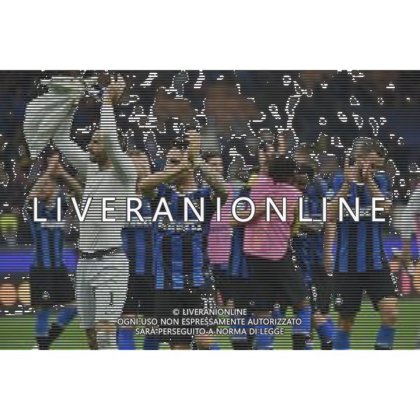 Milano 23-10-2019 Stadio Giuseppe Meazza - San Siro UEFA Champions League - fase a gironi 3° giornata gruppo F Inter vs Borussia Dortmund nella foto esultanza finale Inter foto Roberto Garavaglia - ag. Aldo Liverani sas
