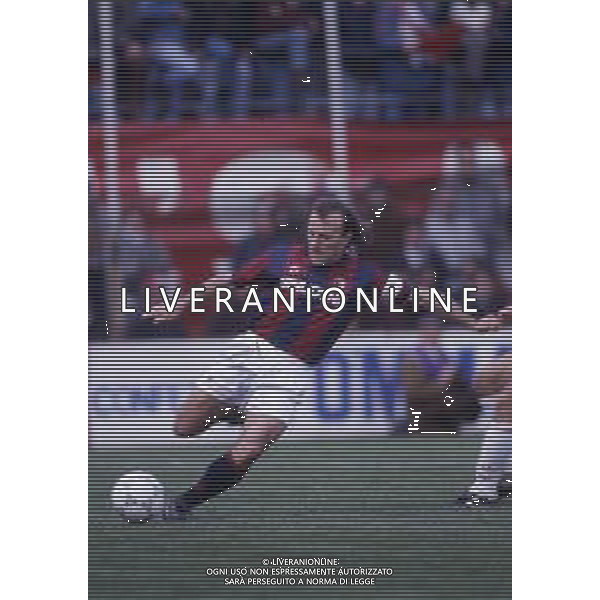 RETROSPETTIVA VILLA MATTEO CALCIATORE NELLA FOTO VILLA MATTEO CON LA MAGLIA DEL BOLOGNA CALCIO AG ALDO LIVERANI SAS