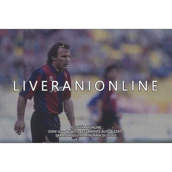 RETROSPETTIVA VILLA MATTEO CALCIATORE NELLA FOTO VILLA MATTEO CON LA MAGLIA DEL BOLOGNA CALCIO AG ALDO LIVERANI SAS