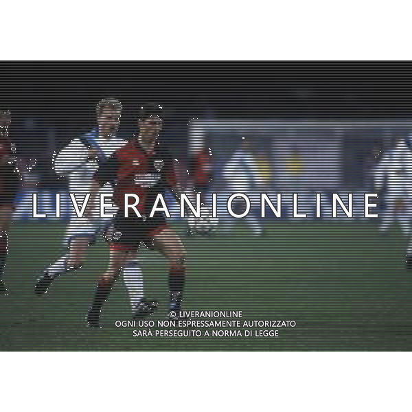 RETROSPETTIVA VILLA MATTEO CALCIATORE NELLA FOTO VILLA MATTEO CON LA MAGLIA DEL CAGLIARI CALCIO AG ALDO LIVERANI SAS
