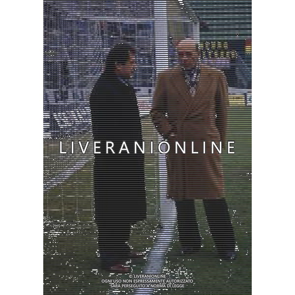 RETROSPETTIVA IVAN RUGGERI PRESIDENTE ATALANTA CALCIO NELLA FOTO IVAN RUGGERI PRESIDENTE ATALANTA CALCIO E FRANCO PREVITALI AG ALDO LIVERANI SAS
