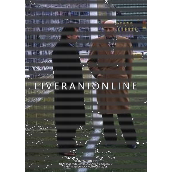 RETROSPETTIVA IVAN RUGGERI PRESIDENTE ATALANTA CALCIO NELLA FOTO IVAN RUGGERI PRESIDENTE ATALANTA CALCIO E FRANCO PREVITALI AG ALDO LIVERANI SAS