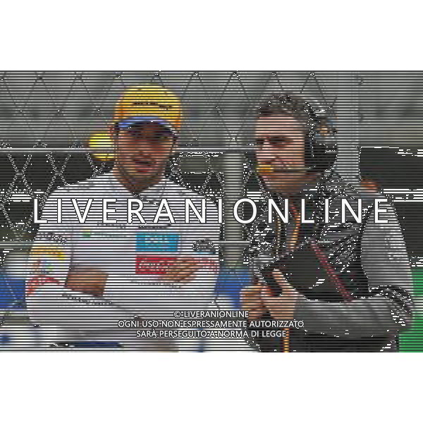 Carlos Sainz Jr (ESP) McLaren with Andrea Stella (ITA) McLaren Performance Director. 25.10.2019. Formula 1 World Championship, Rd 18, Mexican Grand Prix, Mexico City, Mexico, Practice Day. ©/AGENZIA ALDO LIVERANI Sas - ITALY ONLY EDITORIAL USE ONLY - GP F1 MESSICO PROVE LIBERE CITTA\' DEL MESSICO 25.10.2019