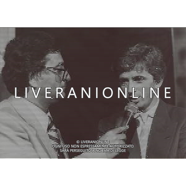 RETROSPETTIVA BENIAMINO VIGNOLA CALCIATORE NELLA FOTO BENIAMINO VIGNOLA CON IL GIORNALISTA GIORGIO MARTINO AG ALDO LIVERANI SAS