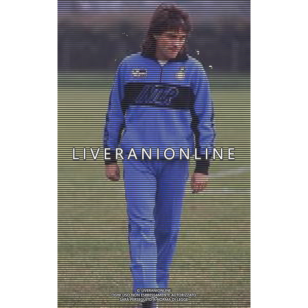 RETROSPETTIVA MAURIZIO IORIO CALCIATORE NELLA FOTO MAURIZIO IORIO CON LA MAGLIA DELL\'INTER AG ALDO LIVERANI SAS 