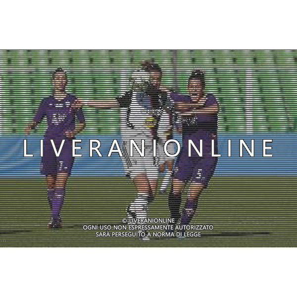 Finale Supercoppa Italiana Femminile - Juventus vs Fiorentina 27/10/2019 nella foto: Cristiana Girelli(Juventus) Alice Tortelli(Fiorentina) ©Claudio Zamagni/Agenzia Aldo Liverani Cristiana Girelli(Juventus) Alice Tortelli(Fiorentina) during Final Italian Supercup womans match between Juventus and Fiorentina at Orogel Dino Manuzzi Stadium on October 27 2019 photo credit by Claudio Zamagni/Aldo Liverani Photo Agency