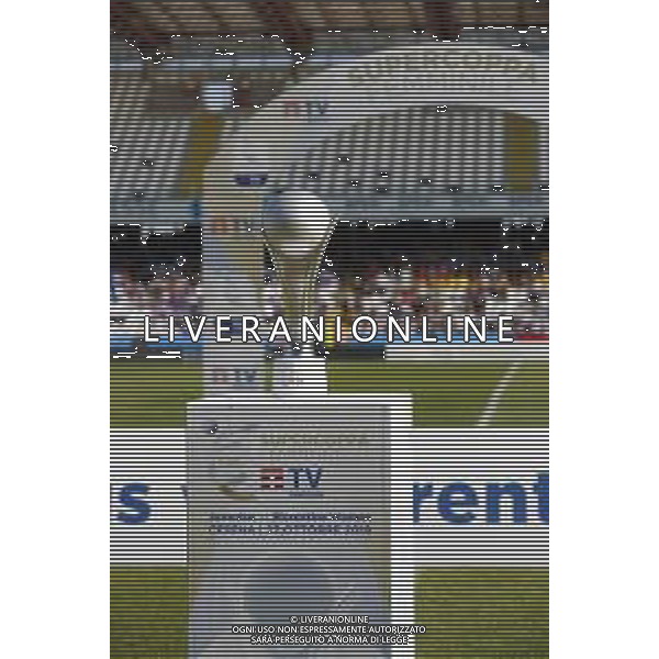 Finale Supercoppa Italiana Femminile - Juventus vs Fiorentina 27/10/2019 nella foto: la coppa ©Claudio Zamagni/Agenzia Aldo Liverani the trophy during Final Italian Supercup womans match between Juventus and Fiorentina at Orogel Dino Manuzzi Stadium on October 27 2019 photo credit by Claudio Zamagni/Aldo Liverani Photo Agency