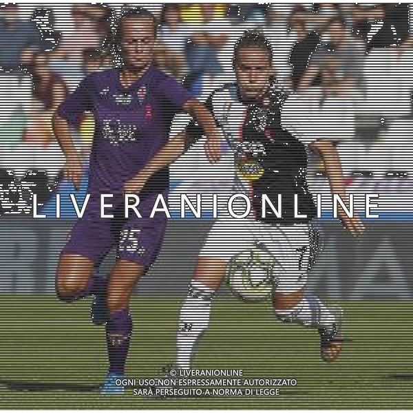 Finale Supercoppa Italiana Femminile - Juventus vs Fiorentina 27/10/2019 nella foto: Frederikke Skjodt Thogersen(Fiorentina) Valentina Cernoia(Juventus) ©Claudio Zamagni/Agenzia Aldo Liverani Frederikke Skjodt Thogersen(Fiorentina) Valentina Cernoia(Juventus) during Final Italian Supercup womans match between Juventus and Fiorentina at Orogel Dino Manuzzi Stadium on October 27 2019 photo credit by Claudio Zamagni/Aldo Liverani Photo Agency