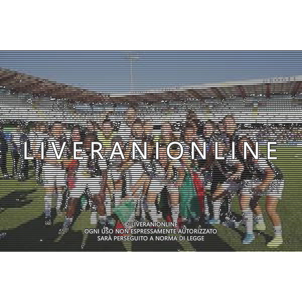 Finale Supercoppa Italiana Femminile - Juventus vs Fiorentina 27/10/2019 nella foto: esultanza finale juventus per la vittoria della supercoppa ©Claudio Zamagni/Agenzia Aldo Liverani final exultation of juventus during Final Italian Supercup womans match between Juventus and Fiorentina at Orogel Dino Manuzzi Stadium on October 27 2019 photo credit by Claudio Zamagni/Aldo Liverani Photo Agency