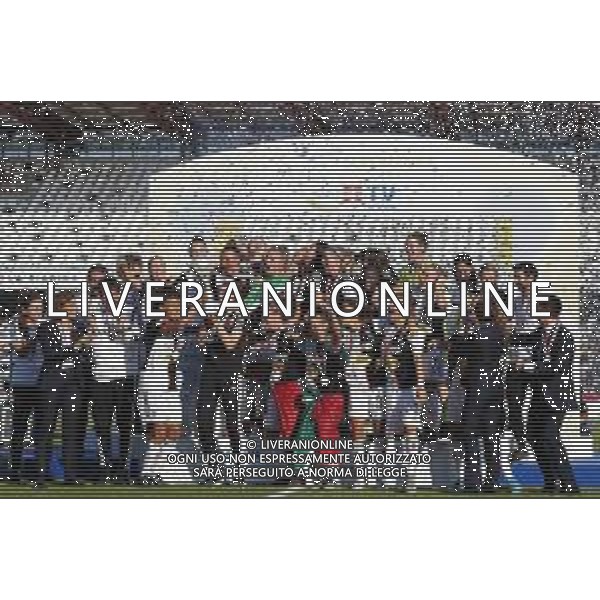 Finale Supercoppa Italiana Femminile - Juventus vs Fiorentina 27/10/2019 nella foto: esultanza finale juventus per la vittoria della supercoppa ©Claudio Zamagni/Agenzia Aldo Liverani during Final Italian Supercup womans match between Juventus and Fiorentina at Orogel Dino Manuzzi Stadium on October 27 2019 photo credit by Claudio Zamagni/Aldo Liverani Photo Agency