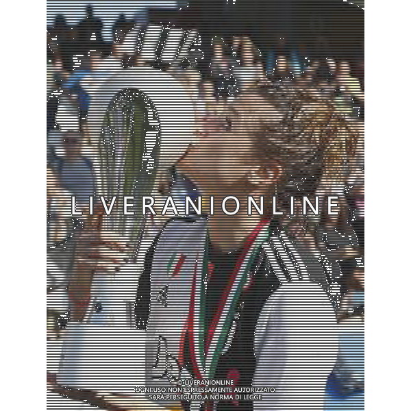 Finale Supercoppa Italiana Femminile - Juventus vs Fiorentina 27/10/2019 nella foto: esultanza finale Cristiana Girelli(Juventus)per la vittoria della supercoppa ©Claudio Zamagni/Agenzia Aldo Liverani during Final Italian Supercup womans match between Juventus and Fiorentina at Orogel Dino Manuzzi Stadium on October 27 2019 photo credit by Claudio Zamagni/Aldo Liverani Photo Agency