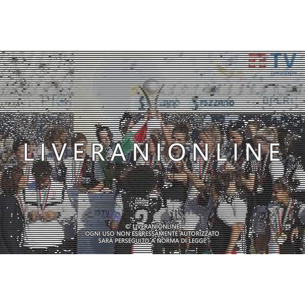 Finale Supercoppa Italiana Femminile - Juventus vs Fiorentina 27/10/2019 nella foto: esultanza finale juventus per la vittoria della supercoppa ©Claudio Zamagni/Agenzia Aldo Liverani during Final Italian Supercup womans match between Juventus and Fiorentina at Orogel Dino Manuzzi Stadium on October 27 2019 photo credit by Claudio Zamagni/Aldo Liverani Photo Agency