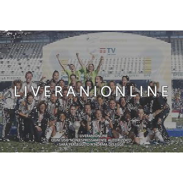 Finale Supercoppa Italiana Femminile - Juventus vs Fiorentina 27/10/2019 nella foto: esultanza finale juventus per la vittoria della supercoppa ©Claudio Zamagni/Agenzia Aldo Liverani during Final Italian Supercup womans match between Juventus and Fiorentina at Orogel Dino Manuzzi Stadium on October 27 2019 photo credit by Claudio Zamagni/Aldo Liverani Photo Agency