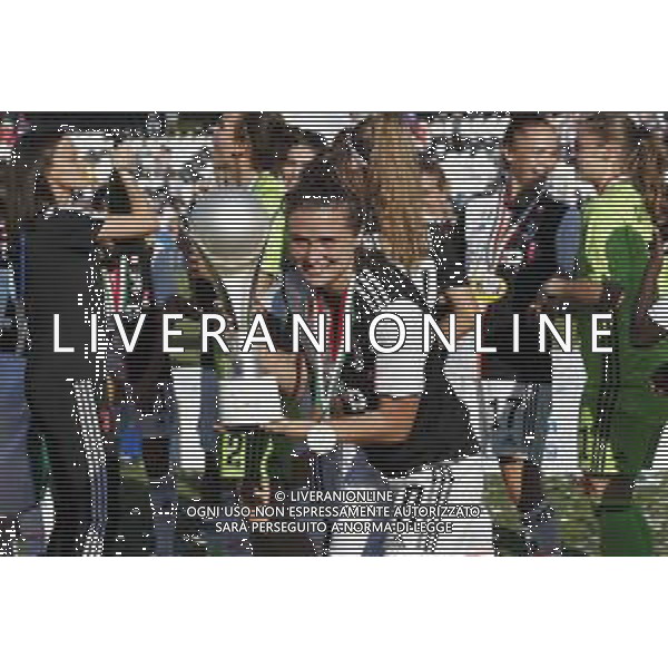 Finale Supercoppa Italiana Femminile - Juventus vs Fiorentina 27/10/2019 nella foto: esultanza finale Cristiana Girelli(Juventus) per la vittoria della super coppa ©Claudio Zamagni/Agenzia Aldo Liverani during Final Italian Supercup womans match between Juventus and Fiorentina at Orogel Dino Manuzzi Stadium on October 27 2019 photo credit by Claudio Zamagni/Aldo Liverani Photo Agency