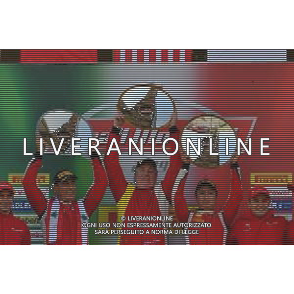 Ferrari Challenge Scarperia e San Piero, Italia 27/10/2019 Finali Mondiali Ferrari - Mugello 2019 Nella foto: Podio Ferrari challenge Coppa Shell FOTO ALESSIO MARINI-AG ALDO LIVERANI SAS