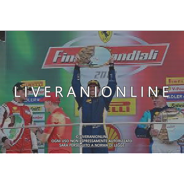 Ferrari Challenge Scarperia e San Piero, Italia 27/10/2019 Finali Mondiali Ferrari - Mugello 2019 Nella foto: Podio Ferrari challenge Trofeo Pirelli FOTO ALESSIO MARINI-AG ALDO LIVERANI SAS