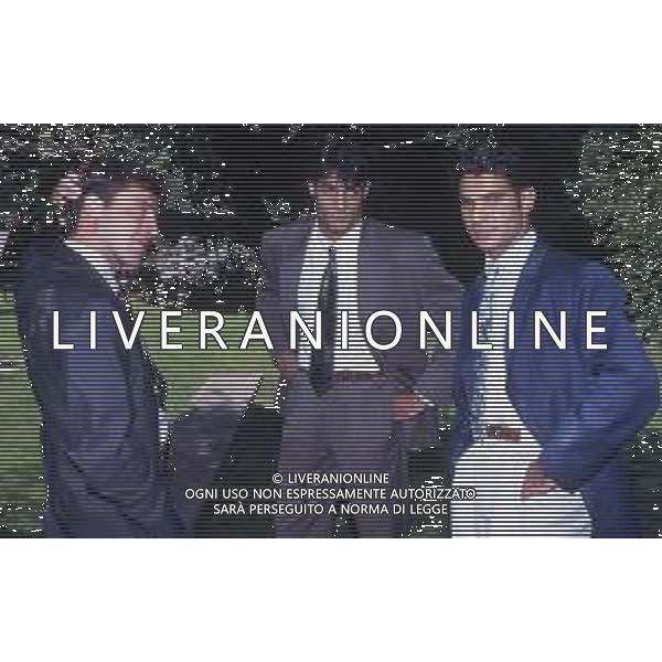 RETROSPETTIVA ROCCO PASQUALE CALCIATORE 1991-1992 NELLA FOTO ROCCO PASQUALE CON MASSIMO CIOCCI E MASSIMILIANO CANIATO RADUNO INTER AG ALDO LIVERANI SASRETROSPETTIVA ROCCO PASQUALE CALCIATORE 1991-1992