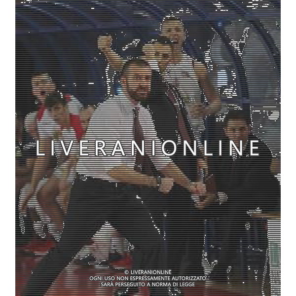IMOLA 27 10 2019 LE NATURELLE BASKET-PIACENZA ASSIGECO SERIE A2 NELLA FOTO EMANUELE DI PAOLANTONIO ALL LE NATURELLE foto gianni sanna-ag aldo liverani sas