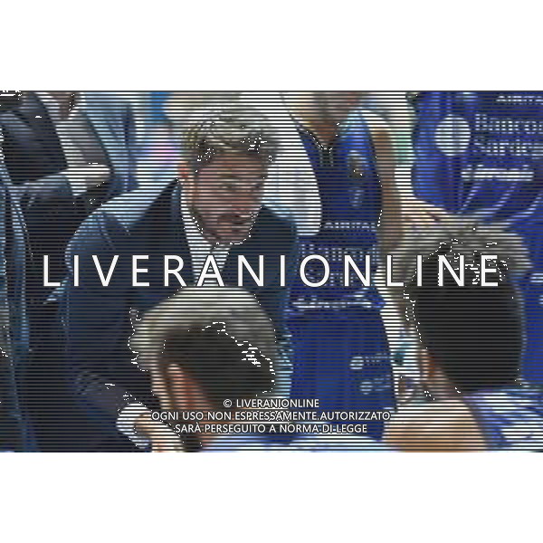 Gianmarco Pozzecco allenatore Sassari Acqua S.Bernardo Cantu’ vs Banco di Sardegna Sassari Campionato Serie A - 6° giornata PalaBancoDesio - Desio (MB) 27-10-2019 foto Roberto Garavaglia - ag. Aldo Liverani sas