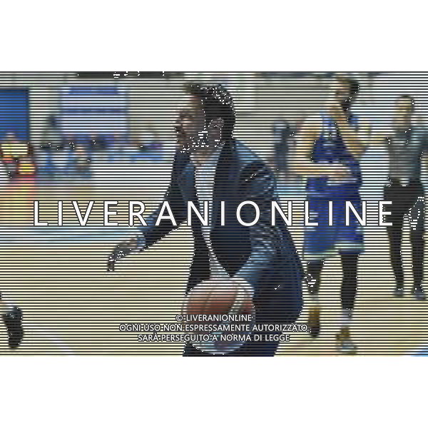 Gianmarco Pozzecco allenatore Sassari Acqua S.Bernardo Cantu’ vs Banco di Sardegna Sassari Campionato Serie A - 6° giornata PalaBancoDesio - Desio (MB) 27-10-2019 foto Roberto Garavaglia - ag. Aldo Liverani sas