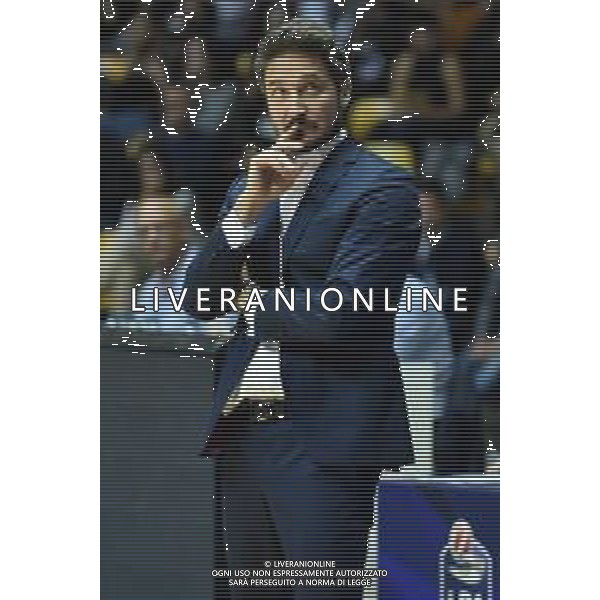 Gianmarco Pozzecco allenatore Sassari Acqua S.Bernardo Cantu’ vs Banco di Sardegna Sassari Campionato Serie A - 6° giornata PalaBancoDesio - Desio (MB) 27-10-2019 foto Roberto Garavaglia - ag. Aldo Liverani sas
