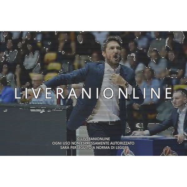 Gianmarco Pozzecco allenatore Sassari Acqua S.Bernardo Cantu’ vs Banco di Sardegna Sassari Campionato Serie A - 6° giornata PalaBancoDesio - Desio (MB) 27-10-2019 foto Roberto Garavaglia - ag. Aldo Liverani sas