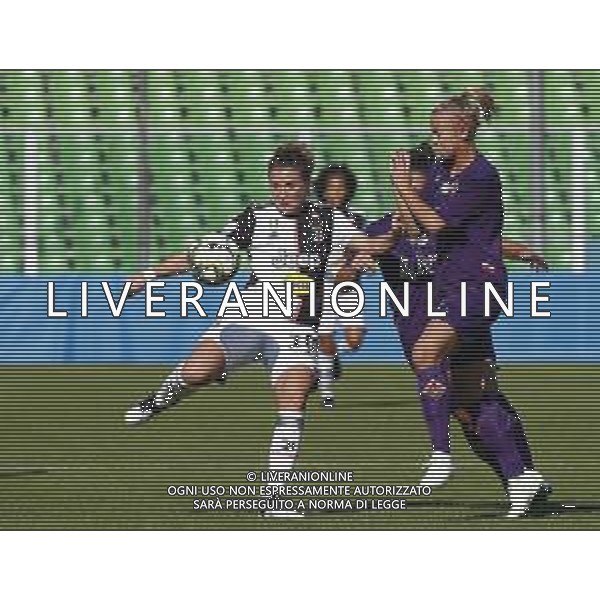 Finale Supercoppa Italiana Femminile - Juventus vs Fiorentina 27/10/2019 nella foto: Cristiana Girelli(Juventus) Alice Tortelli(Fiorentina) ©Claudio Zamagni/Agenzia Aldo Liverani Cristiana Girelli(Juventus) Alice Tortelli(Fiorentina) during Final Italian Supercup womans match between Juventus and Fiorentina at Orogel Dino Manuzzi Stadium on October 27 2019 photo credit by Claudio Zamagni/Aldo Liverani Photo Agency