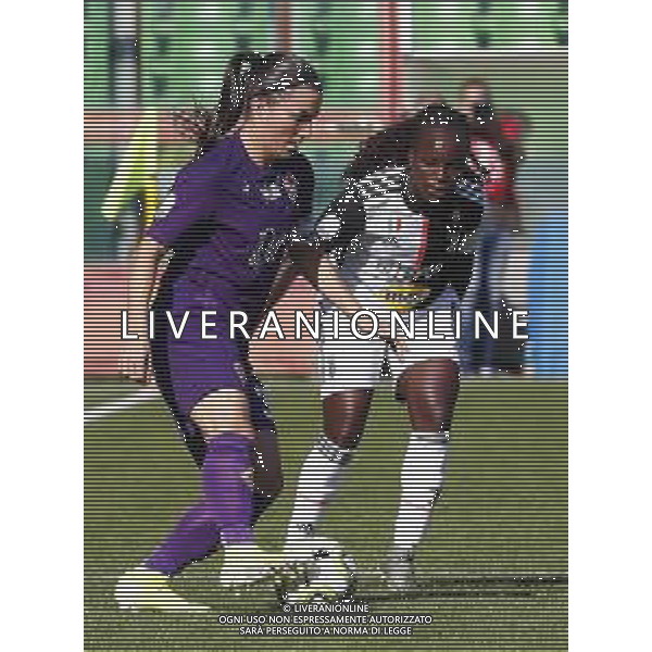 Finale Supercoppa Italiana Femminile - Juventus vs Fiorentina 27/10/2019 nella foto: Allia Guagni(Fiorentina) Eniola Aluko(Juventus) ©Claudio Zamagni/Agenzia Aldo Liverani Allia Guagni(Fiorentina) Eniola Aluko(Juventus) during Final Italian Supercup womans match between Juventus and Fiorentina at Orogel Dino Manuzzi Stadium on October 27 2019 photo credit by Claudio Zamagni/Aldo Liverani Photo Agency