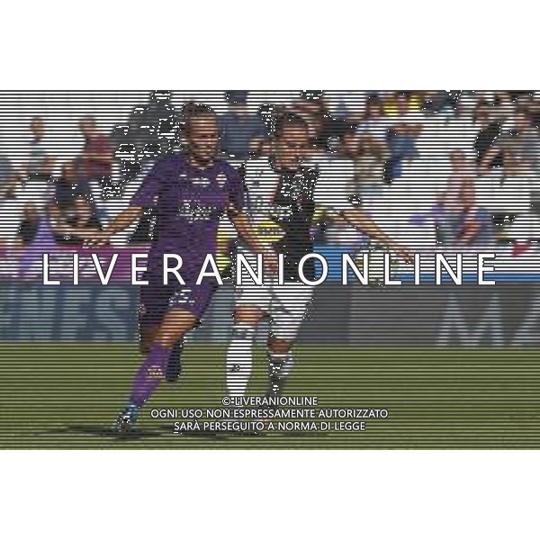 Finale Supercoppa Italiana Femminile - Juventus vs Fiorentina 27/10/2019 nella foto: Frederikke Skjodt Thogersen(Fiorentina) Valentina Cernoia(Juventus) ©Claudio Zamagni/Agenzia Aldo Liverani during Final Italian Supercup womans match between Juventus and Fiorentina at Orogel Dino Manuzzi Stadium on October 27 2019 photo credit by Claudio Zamagni/Aldo Liverani Photo Agency