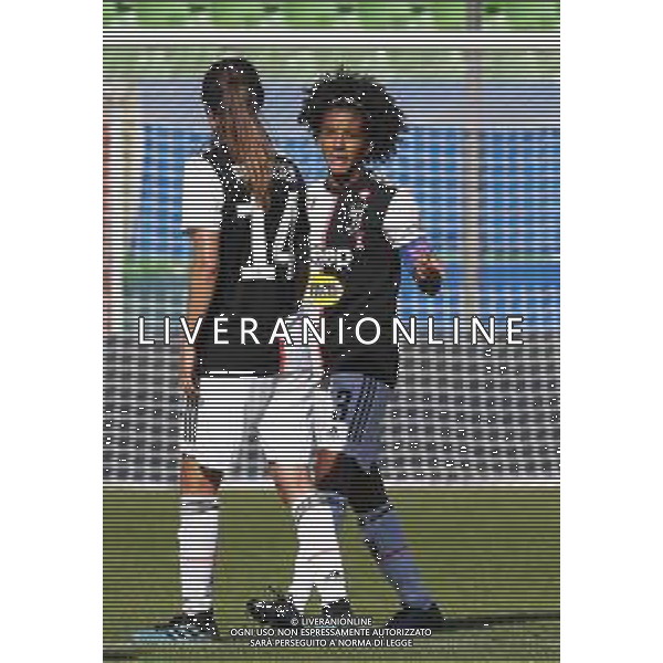 Finale Supercoppa Italiana Femminile - Juventus vs Fiorentina 27/10/2019 nella foto: Sara Gama(Juventus) Sofie Pedersen(Juventus) ©Claudio Zamagni/Agenzia Aldo Liverani Sara Gama(Juventus) Sofie Pedersen(Juventus) during Final Italian Supercup womans match between Juventus and Fiorentina at Orogel Dino Manuzzi Stadium on October 27 2019 photo credit by Claudio Zamagni/Aldo Liverani Photo Agency