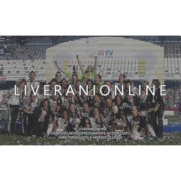 Finale Supercoppa Italiana Femminile - Juventus vs Fiorentina 27/10/2019 nella foto: esultanza finale juventus per la vittoria della supercoppa ©Claudio Zamagni/Agenzia Aldo Liverani during Final Italian Supercup womans match between Juventus and Fiorentina at Orogel Dino Manuzzi Stadium on October 27 2019 photo credit by Claudio Zamagni/Aldo Liverani Photo Agency