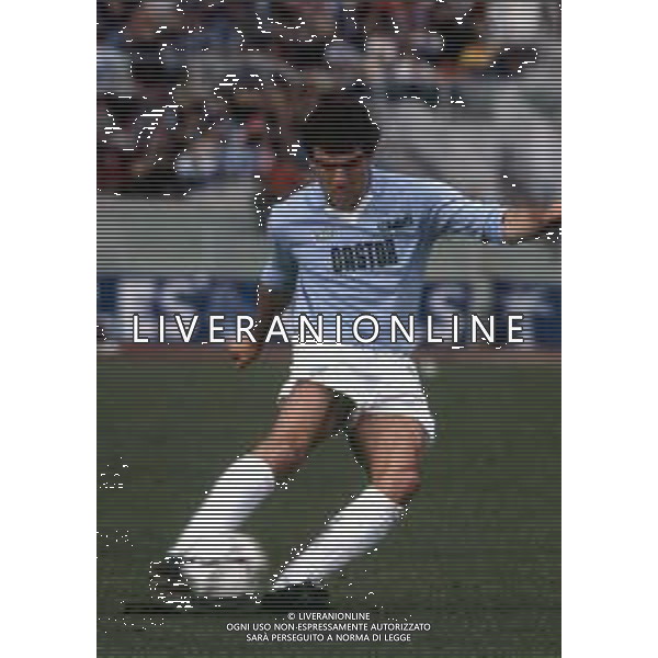 RETROSPETTIVA VINAZZANI CLAUDIO CALCIATORE NELLA FOOT CLAUDIO VINAZZANI CON LA MAGLIA DELLA LAZIO CALCIO AG ALDO LIVERANI SAS