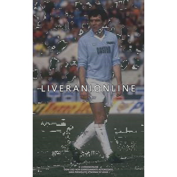 RETROSPETTIVA VINAZZANI CLAUDIO CALCIATORE NELLA FOTO CLAUDIO VINAZZANI CON LA MAGLIA DELLA LAZIO CALCIO AG ALDO LIVERANI SAS