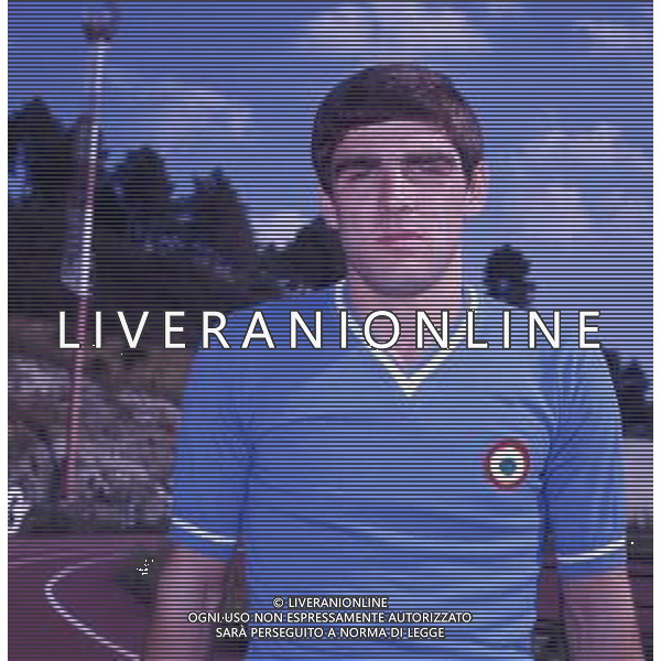 RETROSPETTIVA VINAZZANI CLAUDIO CALCIATORE NELLA FOTO CLAUDIO VINAZZANI CON LA MAGLIA DEL NAPOLI CALCIO AG ALDO LIVERANI SAS