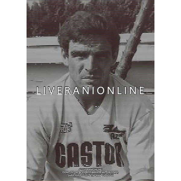 RETROSPETTIVA VINAZZANI CLAUDIO CALCIATORE NELLA FOTO CLAUDIO VINAZZANI CON LA MAGLIA DELLA LAZIO CALCIO AG ALDO LIVERANI SAS