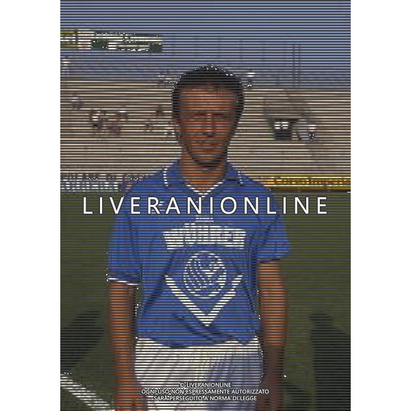 RETROSPETTIVA TULLIO GRITTI CALCIATORE NELLA FOTO TULLIO GRITTI CON LA MAGLIA DEL BRESCIA CALCIO AG ALDO LIVERANI SAS