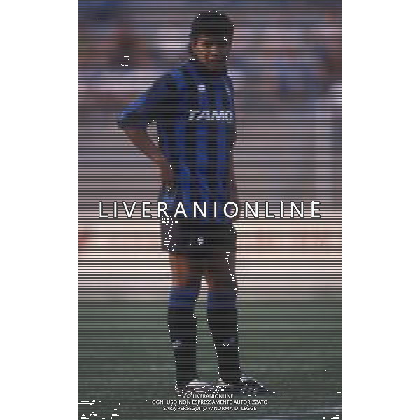 RETROSPETTIVA VALENCIANO IVAN CALCIATORE NELLA FOTO IVAN VALENCIANO CON LA MAGLIA DELL\'ATALANTA CALCIO AG ALDO LIVERANI SAS