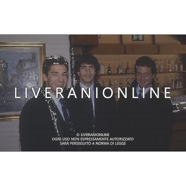 RETROSPETTIVA GIOVANNI FRANCINI CALCIATORE NELLA FOTO GIANLUCA VIALI-GIOVANNI FRANCINI-GIUSEPPE DOSSENA NAZIONALE ITALIANA CALCIO AG ALDO LIVERANI SAS