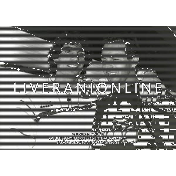 RETROSPETTIVA GIOVANNI FRANCINI CALCIATORE NELLA FOTO GIOVANNI FRANCINI CON LA MAGLIA DELLA NAZIONALE ITALIANA CON ANTONIO CABRINI AG ALDO LIVERANI SAS