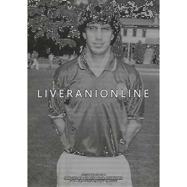 RETROSPETTIVA GIOVANNI FRANCINI CALCIATORE NELLA FOTO GIOVANNI FRANCINI CON LA MAGLIA DELLA NAZIONALE ITALIANA AG ALDO LIVERANI SAS