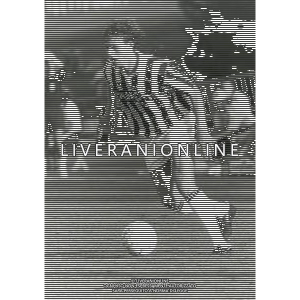 RETROSPETTIVA FRANCESCO BALDINI CALCIATORE NELLA FOTO FRANCESCO BALDINI CON LA MAGLIA DELLA JUVENTUS CALCIO AG ALDO LIVERANI SAS