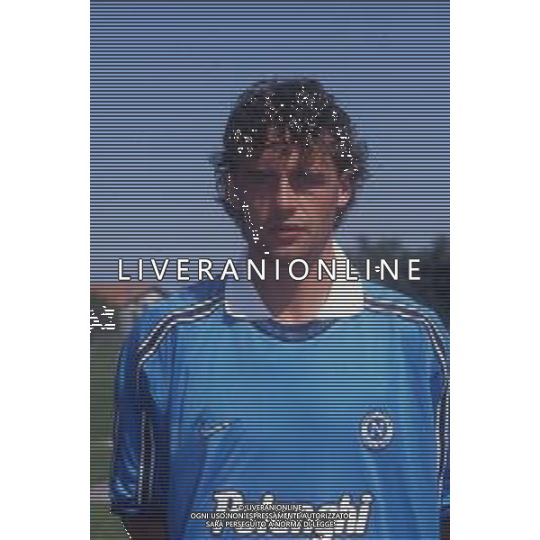 RETROSPETTIVA FRANCESCO BALDINI CALCIATORE NELLA FOTO FRANCESCO BALDINI CON LA MAGLIA DEL NAPOLI CALCIO AG ALDO LIVERANI SAS