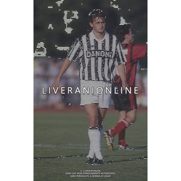 RETROSPETTIVA FRANCESCO BALDINI CALCIATORE NELLA FOTO FRANCESCO BALDINI CON LA MAGLIA DELLA JUVENTUS CALCIO AG ALDO LIVERANI SAS