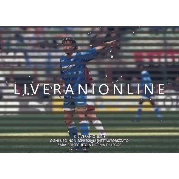 RETROSPETTIVA FRANCESCO BALDINI CALCIATORE NELLA FOTO FRANCESCO BALDINI CON LA MAGLIA DEL NAPOLI CALCIO AG ALDO LIVERANI SAS