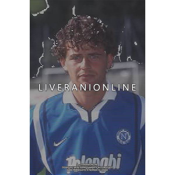 RETROSPETTIVA FRANCESCO BALDINI CALCIATORE NELLA FOTO FRANCESCO BALDINI CON LA MAGLIA DEL NAPOLI CALCIO AG ALDO LIVERANI SAS