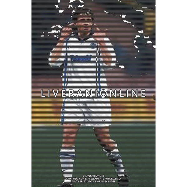 RETROSPETTIVA FRANCESCO BALDINI CALCIATORE NELLA FOTO FRANCESCO BALDINI CON LA MAGLIA DEL NAPOLI CALCIO AG ALDO LIVERANI SAS