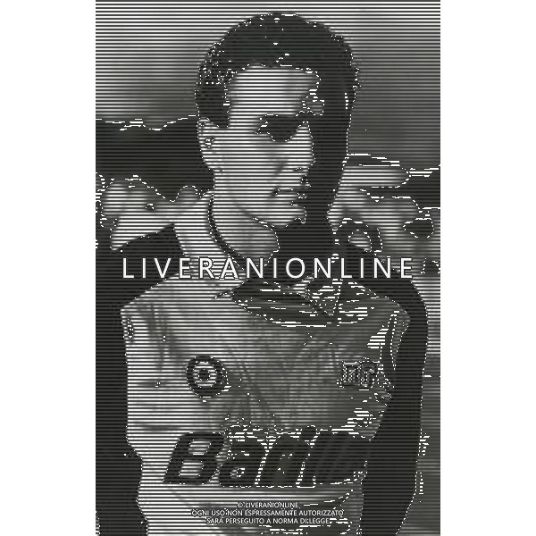 RETROSPETTIVA ATTILIO GREGORI CALCIATORE NELLA FOTO ATTILIO GREGORI CON LA MAGLIA DELLA ROMA CALCIO AG ALDO LIVERANI SAS