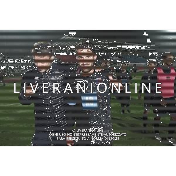 IMOLA 28 10 2019 IMOLESE CALCIO-CARPI 2-1 SERIE C NELLA FOTO CAPITANO LORENZO CHECCHI E STEFANO PADOVAN IMOLESE FOTO GIANNI SANNA-AG ALDO LIVERANI SAS